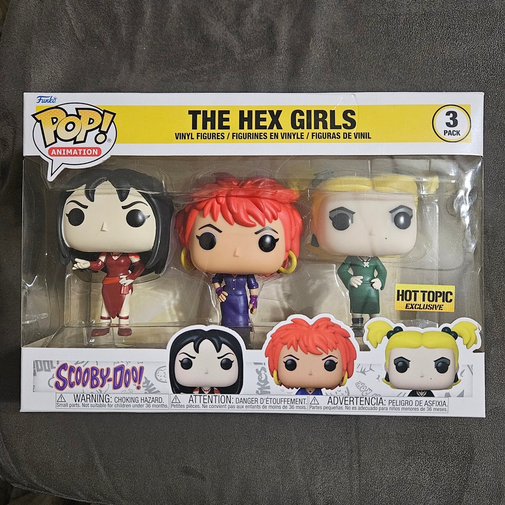 Funko Pop Scooby-Doo The Hex Girls 3-Pack Hot Topic Exclusive Thorn Luna Dusk